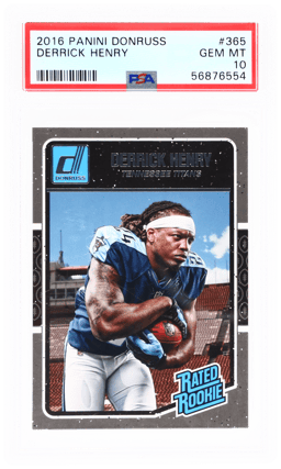 2016 Panini Donruss Rated Rookie Derrick Henry #365 PSA 10