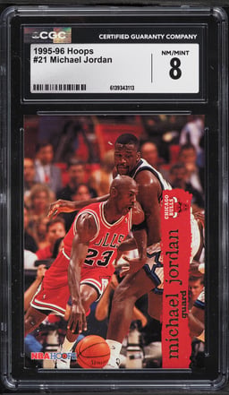 1995 Hoops Michael Jordan #21 CGC 8 NM-MT