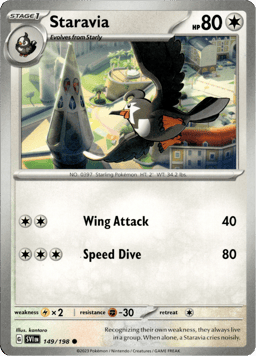 2023 Staravia #149 Scarlet & Violet