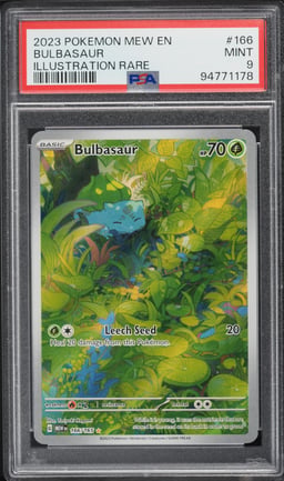 2023 Pokemon Scarlet & Violet 151 IR Bulbasaur #166 PSA 9 MINT