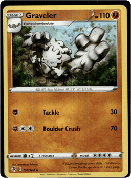 2021 Graveler #136 Fusion Strike