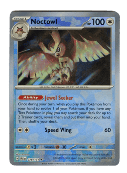 2025 Noctowl  (Master Ball) #78 Prismatic Evolutions