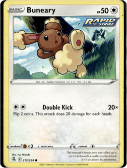 2021 Buneary #212 Fusion Strike