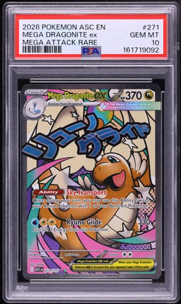 2026 Pokemon Mega Evolution Ascended Heroes MA Mega Dragonite EX #271 PSA 10 GEM MINT