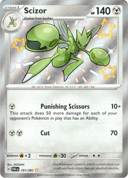2024 Scizor #191 Paldean Fates