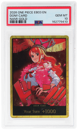 2026 One Piece Heroines Edition Gold Don Card!! Nami PSA 10