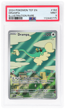 2024 Pokemon Scarlet and Violet Temporal Forces Illustration Rare Drampa #184 PSA 9