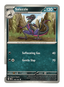 2023 Salazzle #140 Obsidian Flames
