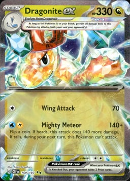 2023 Dragonite ex #159 Obsidian Flames