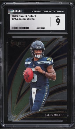 2025 Select Club Level Jalen Milroe ROOKIE #214 CGC 9 MINT