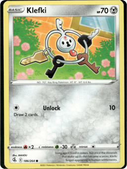 2021 Klefki #186 Fusion Strike