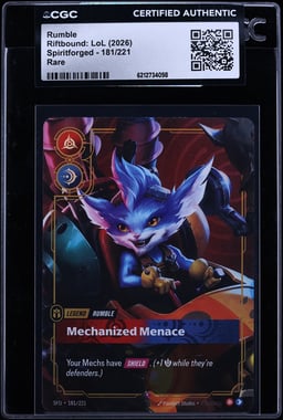 2026 Riftbound League Of Legends LoL Spiritforged Rumble #181 CGC AUTH