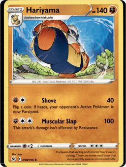 2022 Hariyama #98 Lost Origin