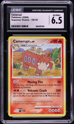 2009 Pokemon Platinum Supreme Victors Camerupt #18 CGC 6.5 EXMT+