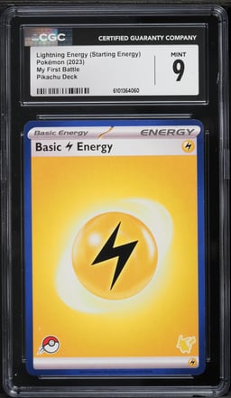 2023 Pokemon My First Battle Pikachu Deck Lightning Energy CGC 9 MINT
