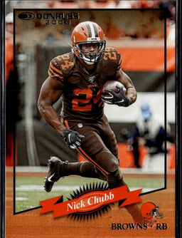2020 Nick Chubb #R2K-NC Donruss Retro 2000