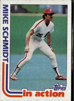 1982 Mike Schmidt #101 In Action