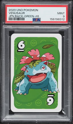 2020 Pokemon Japanese Uno Back Green #6 Venusaur PSA 9 MINT