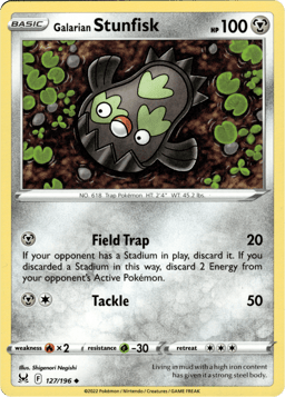 2022 Galarian Stunfisk #127 Lost Origin