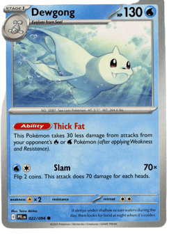 2025 Dewgong #22 Phantasmal Flames