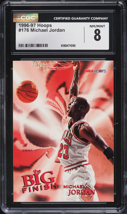 1996 Hoops Michael Jordan #176 CGC 8 NM-MT