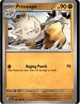 2024 Primeape #46 Paldean Fates