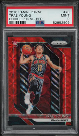 2018 Panini Prizm Choice Red Trae Young ROOKIE /88 #78 PSA 9 MINT