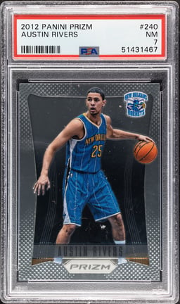 2012 Panini Prizm Austin Rivers #240 PSA 7