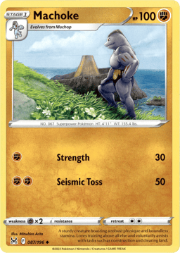 2022 Machoke #87 Lost Origin