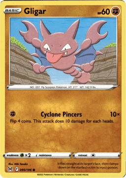 2022 Gligar #95 Lost Origin