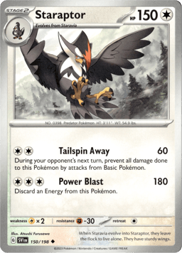 2023 Staraptor #150 Scarlet & Violet