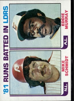 1982 Eddie Murray #163 1981 Leaders