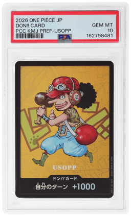 2026 One Piece Japanese Usopp Premium Card Collection Kumamoto Prefecture Special Don Card PSA 10