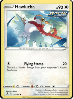 2021 Hawlucha #216 Fusion Strike