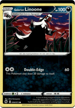2020 Galarian Linoone #36 Champion's Path