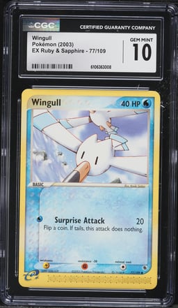 2003 Pokemon EX Ruby & Sapphire Wingull #77 CGC 10 GEM MINT