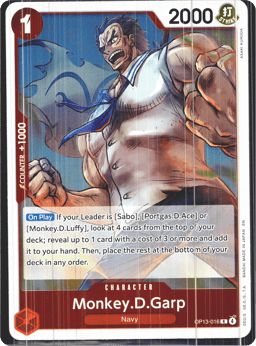2025 Monkey.D.Garp (foil) #16 Carrying On His Will
