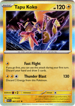 2026 Tapu Koko #67 Ascended Heroes