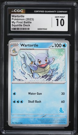 2023 Pokemon Scarlet & Violet My First Battle Deck Wartortle CGC 10 GEM MINT