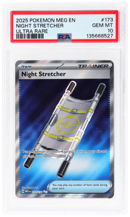 2025 Pokemon Mega Evolution Ultra Rare Night Stretcher #173 PSA 10