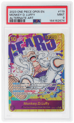 2023 One Piece Awakening of the New Era Alternate Art Monkey D. Luffy #OP05119 PSA 9