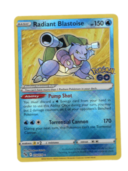 2022 Radiant Blastoise #18 Pokémon GO