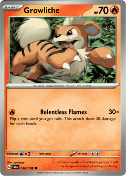 2023 Growlithe #30 Scarlet & Violet