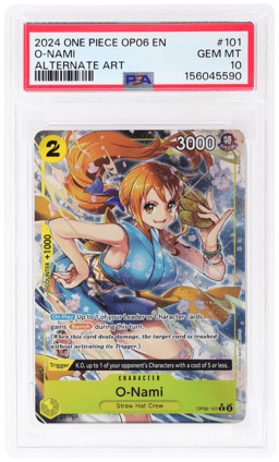 2024 One Piece Wings of the Captain Alternate Art O-Nami #OP06101 PSA 10