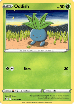 2022 Oddish #1 Lost Origin