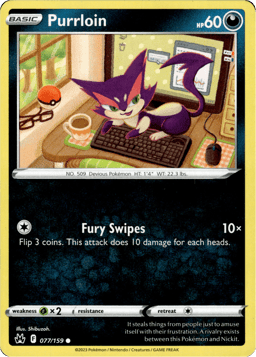 2023 Purrloin #77 Crown Zenith