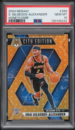 2024 Panini Mosaic Honeycomb Shai Gilgeous-Alexander #289 PSA 10 GEM MINT