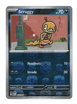 2025 Scraggy  (Master Ball) #057 White Flare