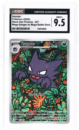 2025 Pokemon Mega Evolution Black Star Promo Mega Battle Deck Haunter #027 CGC 9.5