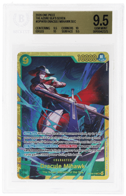 2026 One Piece the Azure Sea's Seven Dracule Mihawk #OP14-119 BGS 9.5